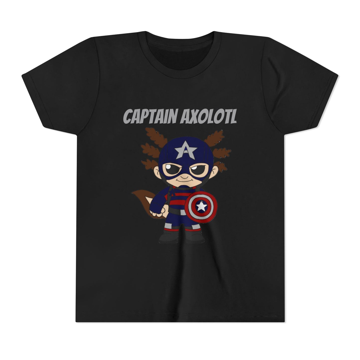 Youth Tee - Captain Axolotl Design