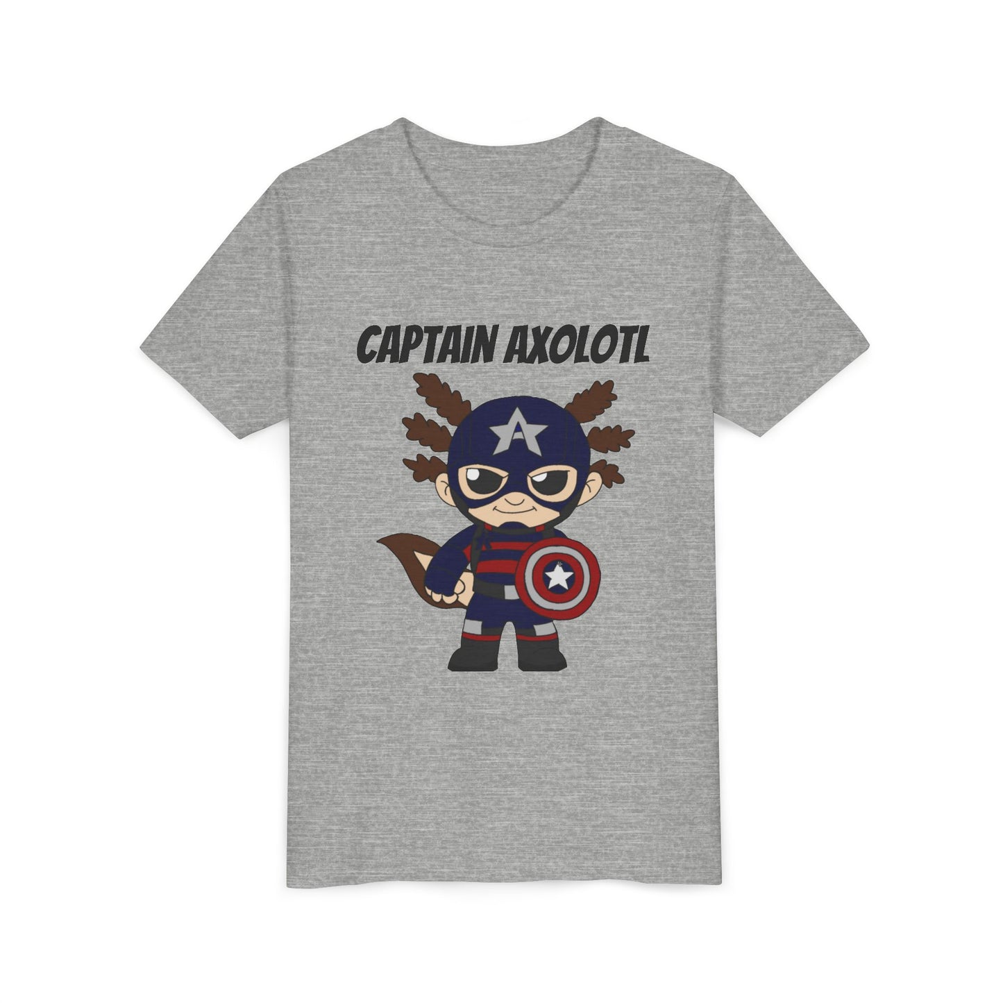 Youth Tee - Captain Axolotl Design