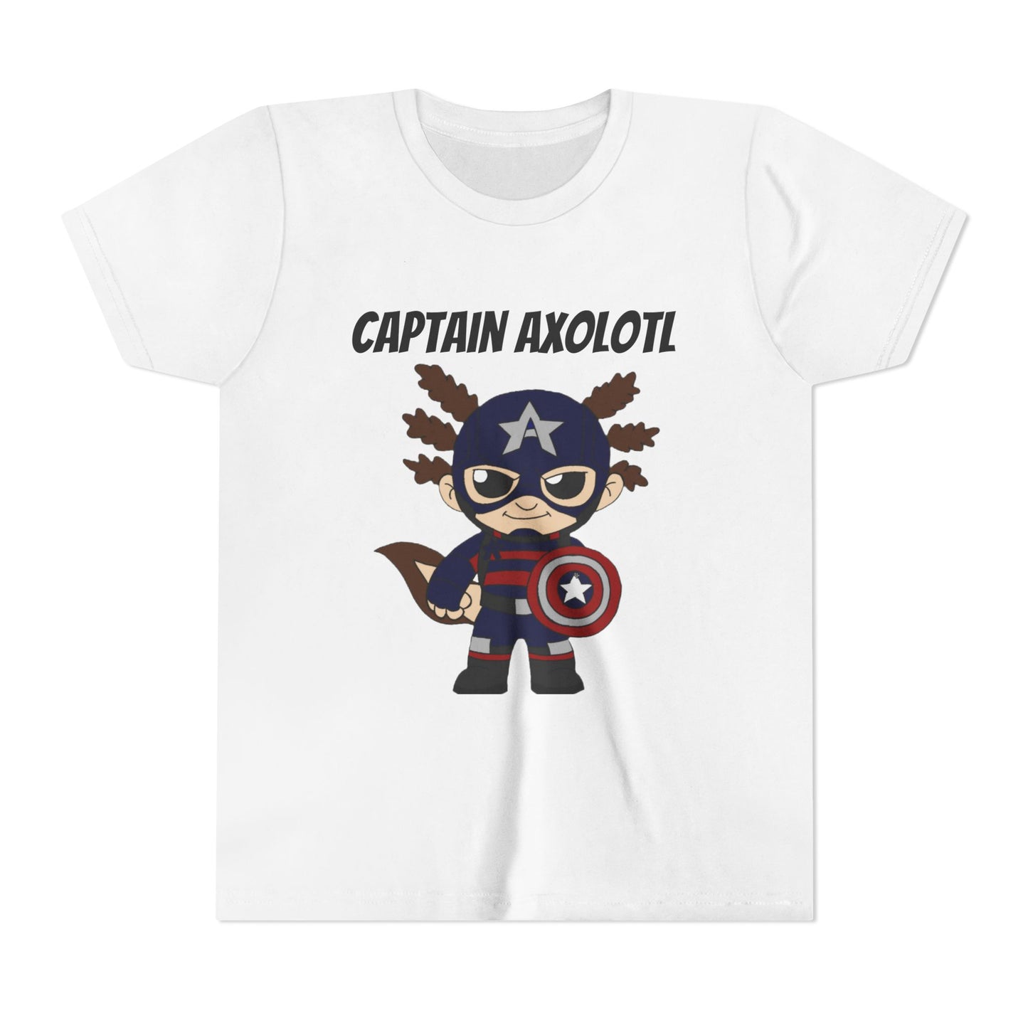 Youth Tee - Captain Axolotl Design