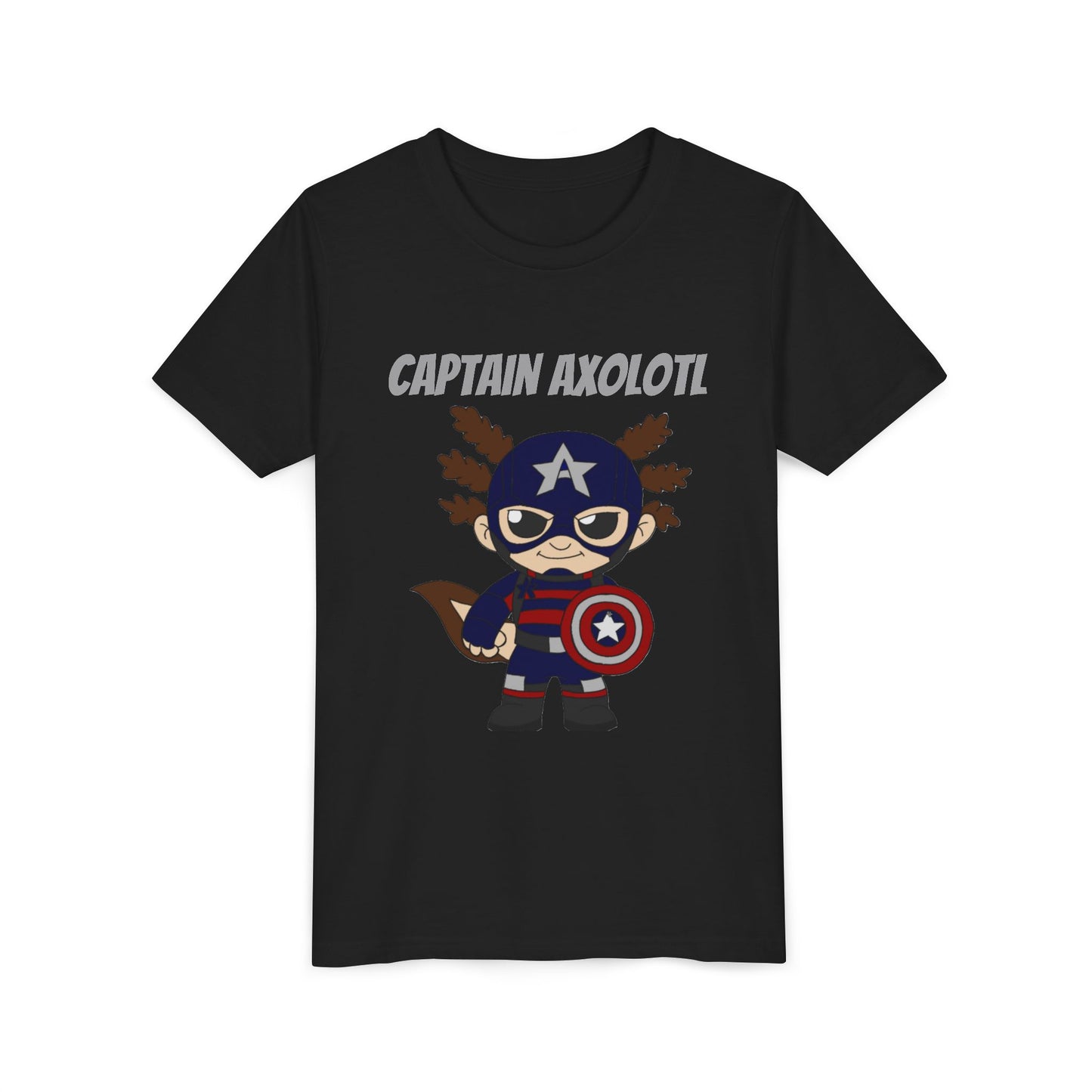 Youth Tee - Captain Axolotl Design