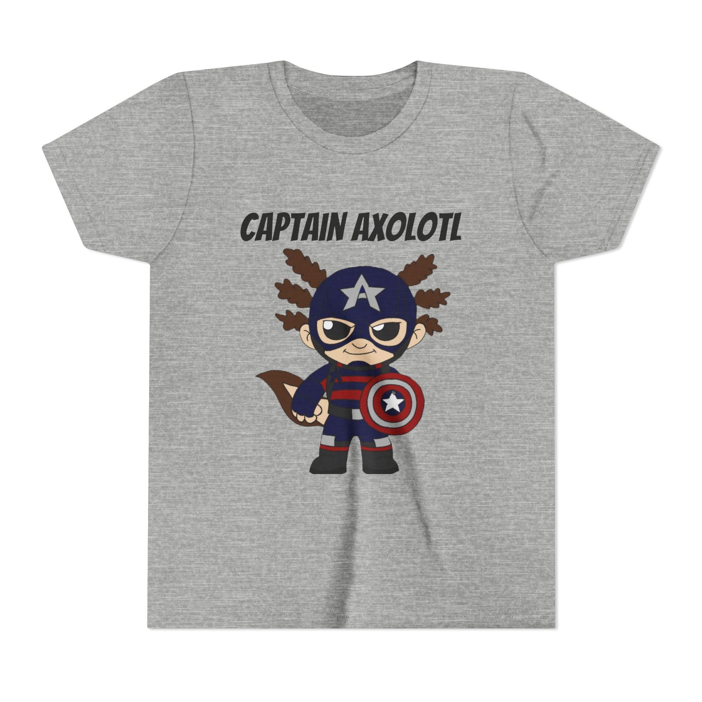 Youth Tee - Captain Axolotl Design