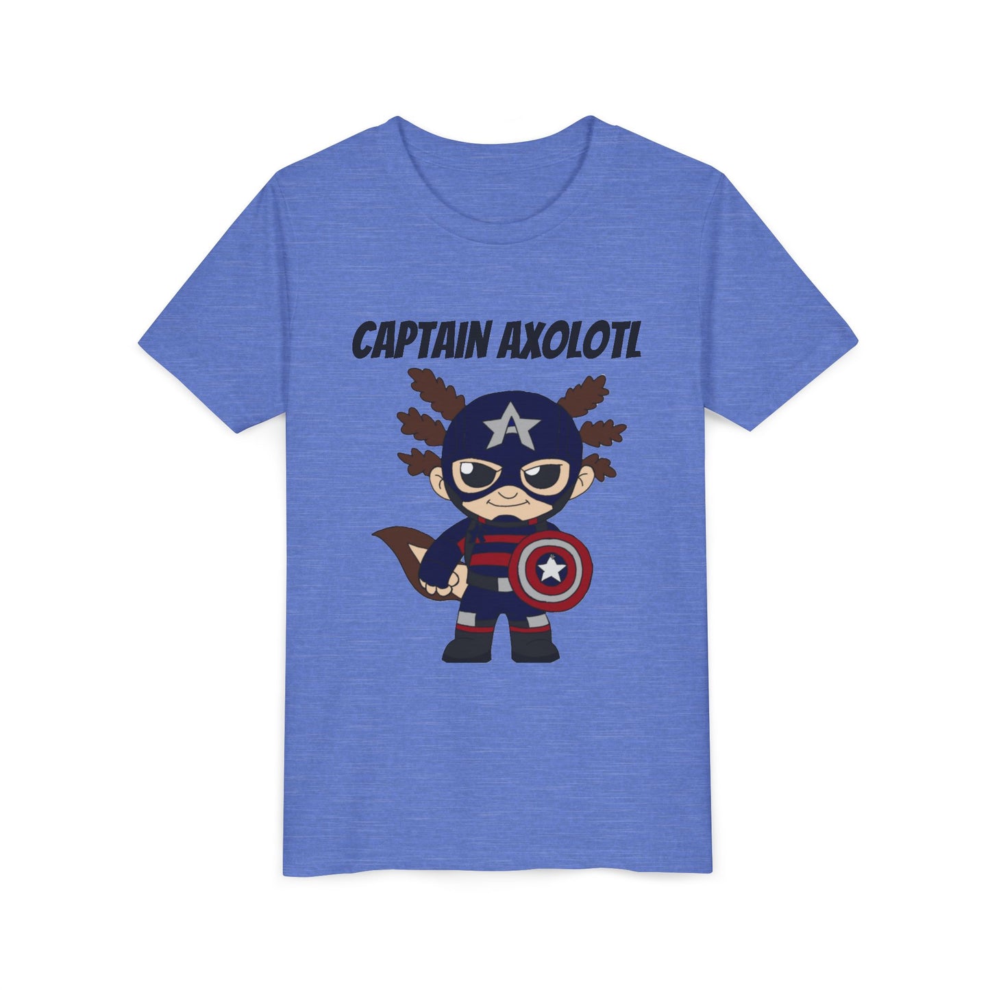 Youth Tee - Captain Axolotl Design