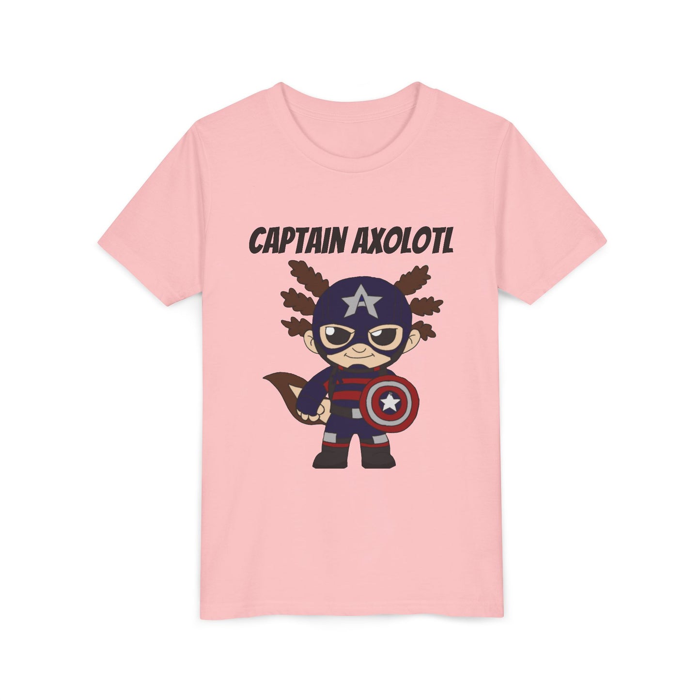 Youth Tee - Captain Axolotl Design