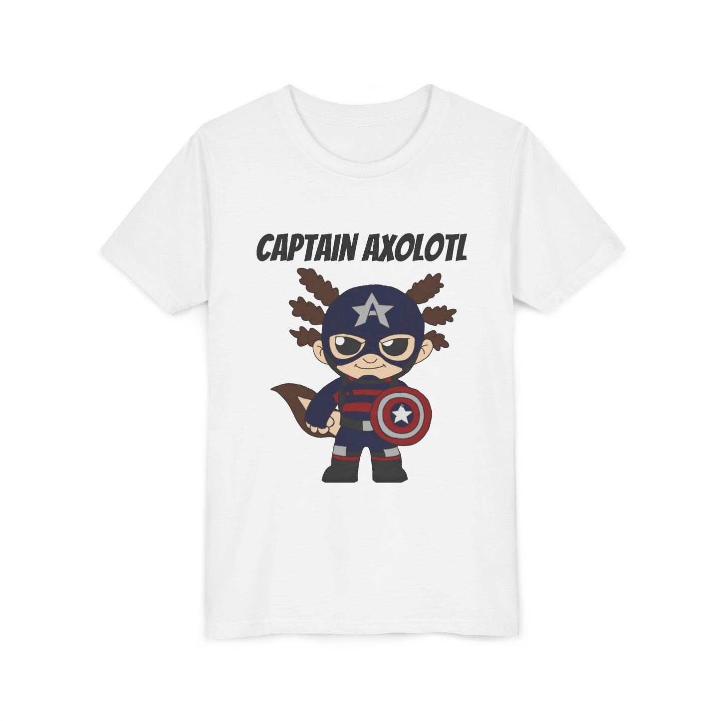 Youth Tee - Captain Axolotl Design