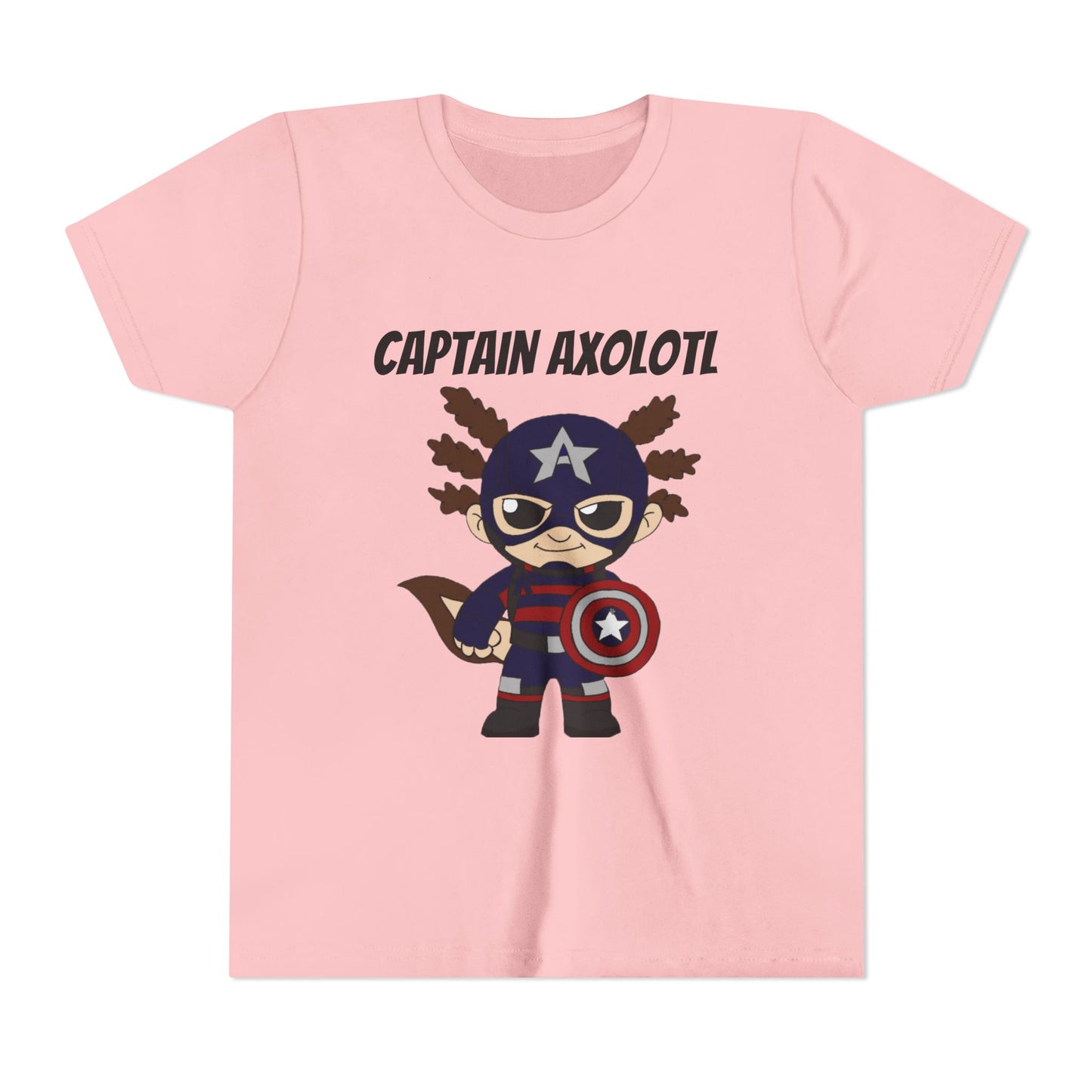 Youth Tee - Captain Axolotl Design